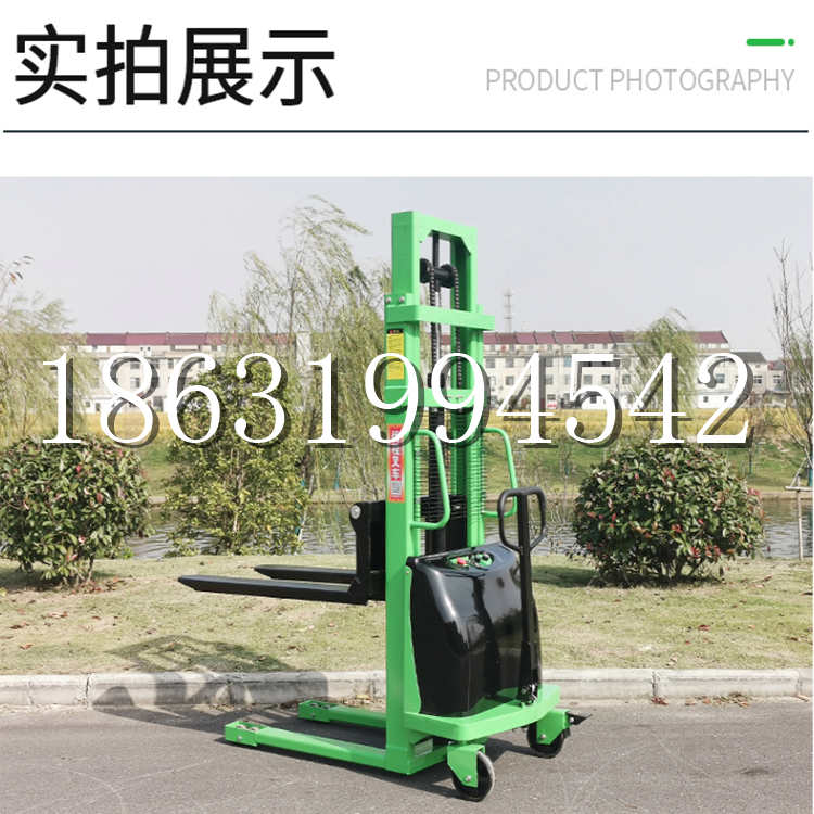 江口县电动叉车堆高车液压铲车电瓶1吨2吨站驾步行式小型全自动叉车